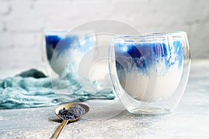 Ice milk butterfly pea