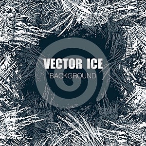 Ice pattern background