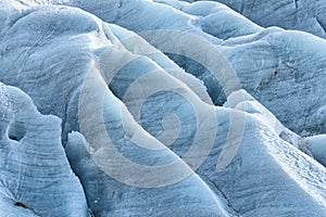 Ice patterns in Skaftafell glacier, Iceland