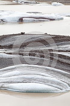 Ice Patterns, Vatnajokull, Iceland