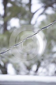 Ice on a Powerline