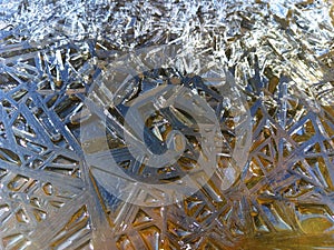 Ice relief. Abstract nature. Background nature.