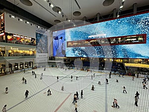 Ice Rink at Dubai Mall in Dubai, UAE