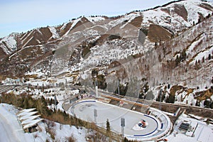 Ice rink Medeu in Almaty