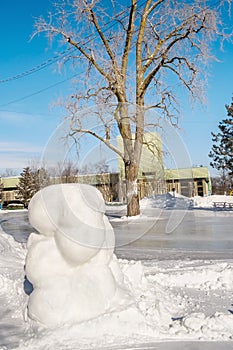 Ice Rink and Sculpture in Ste-Rose Laval