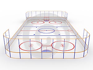 Ice rinks on a white surface. #9