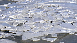 Ice on the river