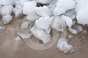 Ice and sand