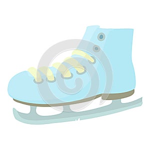 Ice skate icon, cartoon style