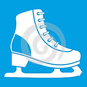 Ice skate icon white