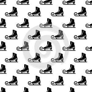 Ice skate pattern seamless