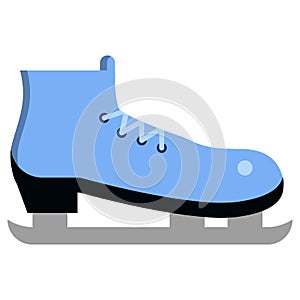 Ice skates icon, vector illustration