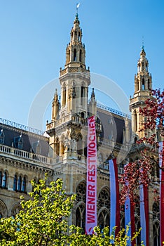 Ice Skating in front of Vienna City Hall - Vienna, Austria