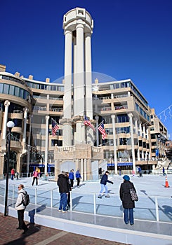 Ice Skating Georgetown Waterfront DC