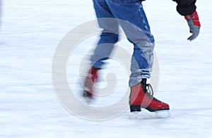 Ice Skating, Ice Rink near City Hall in Paris