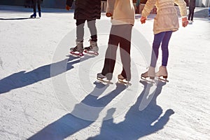 Ice skating in Manhattan