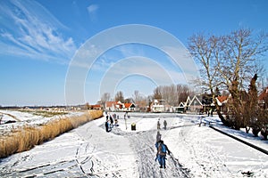 Ice skating the Netherlands