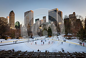 Ice skating in New York City