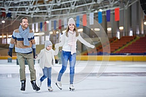 At ice-skating rink photo