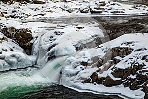 Ice and Snow on Little River in the Great Smoky Mountains