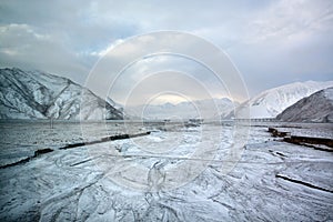 Ice and snow tibetan plateau