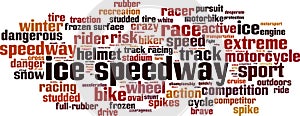 Ice speedway word cloud