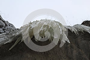 Ice stalactites, Slovak Paradise National park, Slovakia