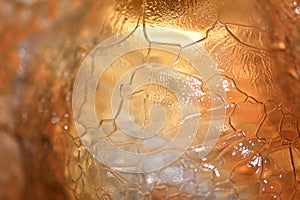 Ice stalagmite in a cave