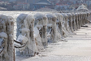 Ice storm , winter,China