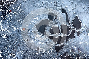 Ice structure from winter creek.