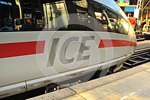 Super fast speed train ICE