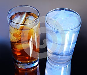 Ice tea & water