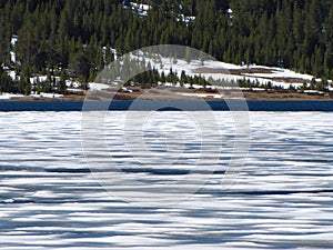 Ice On Tenaya Lake