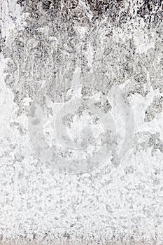 Ice texture on frozen window