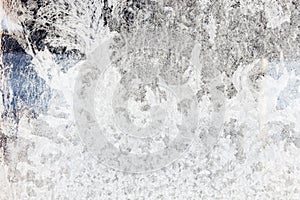 Ice texture on frozen window