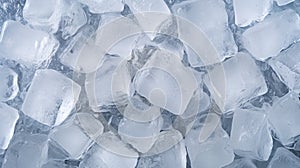Ice texture. Ice cubes float