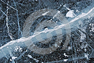 Ice texture, snow winter background