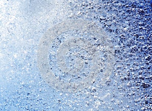 Ice texture on winter