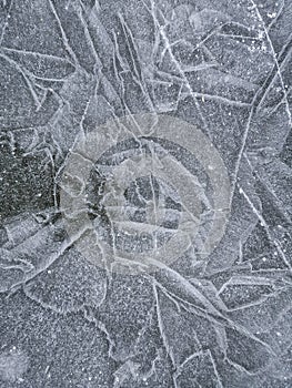 Ice texture, winter background