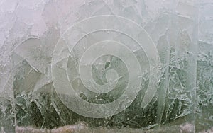 Ice thaws.Background.