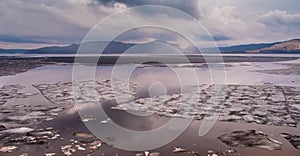 Ice thaws on Volga River