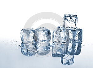 Ice and water