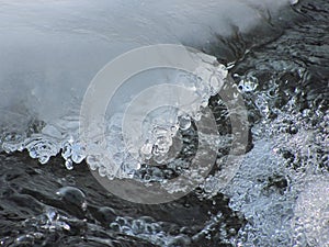 Ice and water