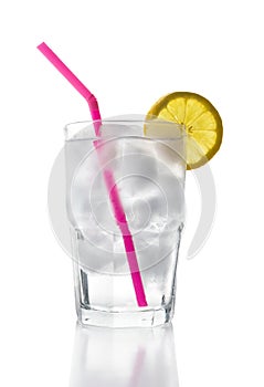 Ice Water with Lemon, Straw