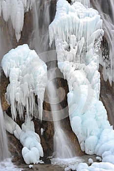 Ice waterfall