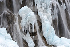 Ice waterfall