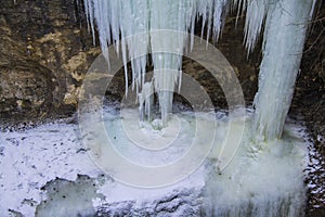 Ice waterfall