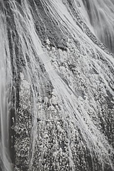 Ice waterfall in winter season Fukuroda Falls