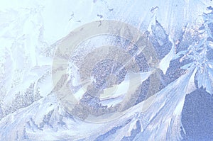 Ice window frosted abstract background