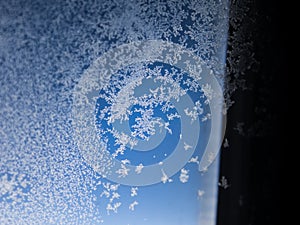 Ice on window